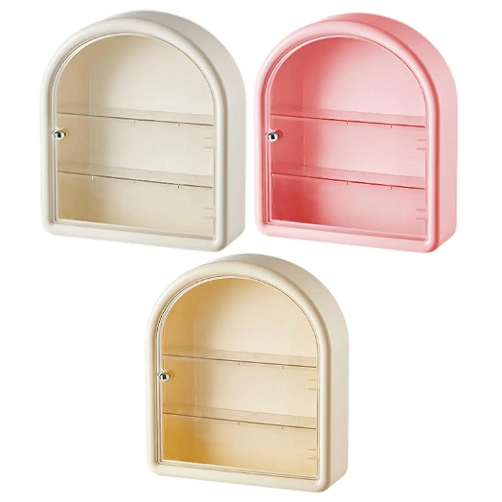 

Wall Mounted Figure Display Case Cabinet Showcase Desktop Countertop Storage Organizer Box for Collectibles Party Birthday