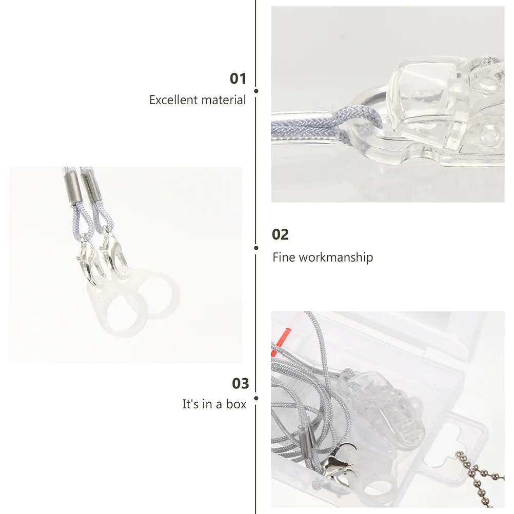 2Sets Hearing Aid Hanging Rope Bte Protector Anti-Lost Lanyard for Deaf-Aid Fixation High-Toughness Portable Use in All
