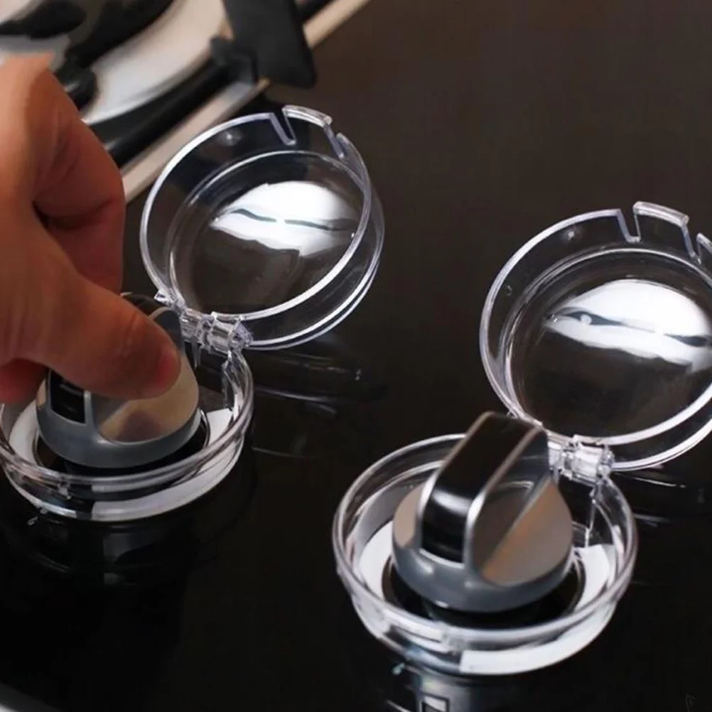 12 個のストーブノブカバー子供の安全のための耐熱性 PP 素材ユニバーサルフィットキッチン安全ガード事故を防止