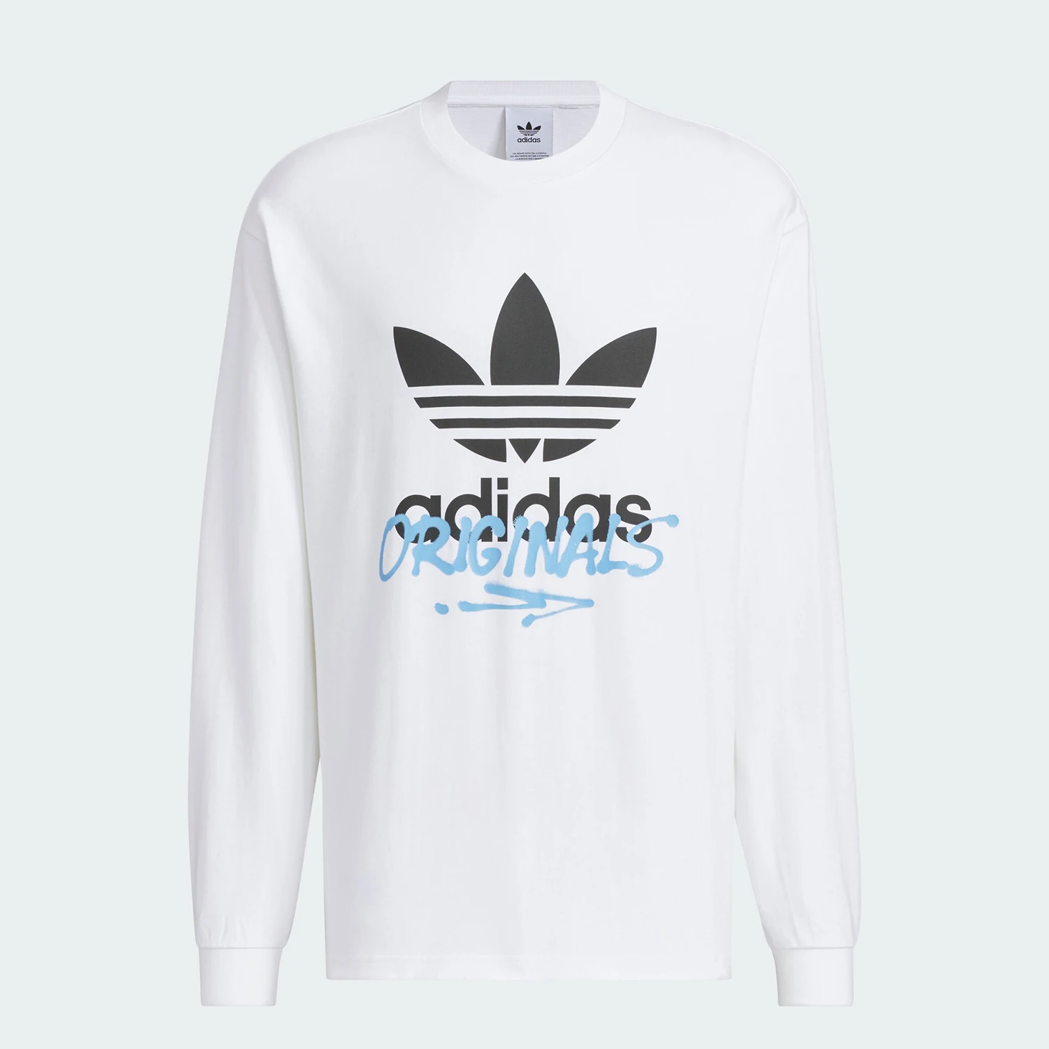 

Adidas Official Genuine Three Stripes Men's Casual Printed Loose Sports Long Sleeve JM7271