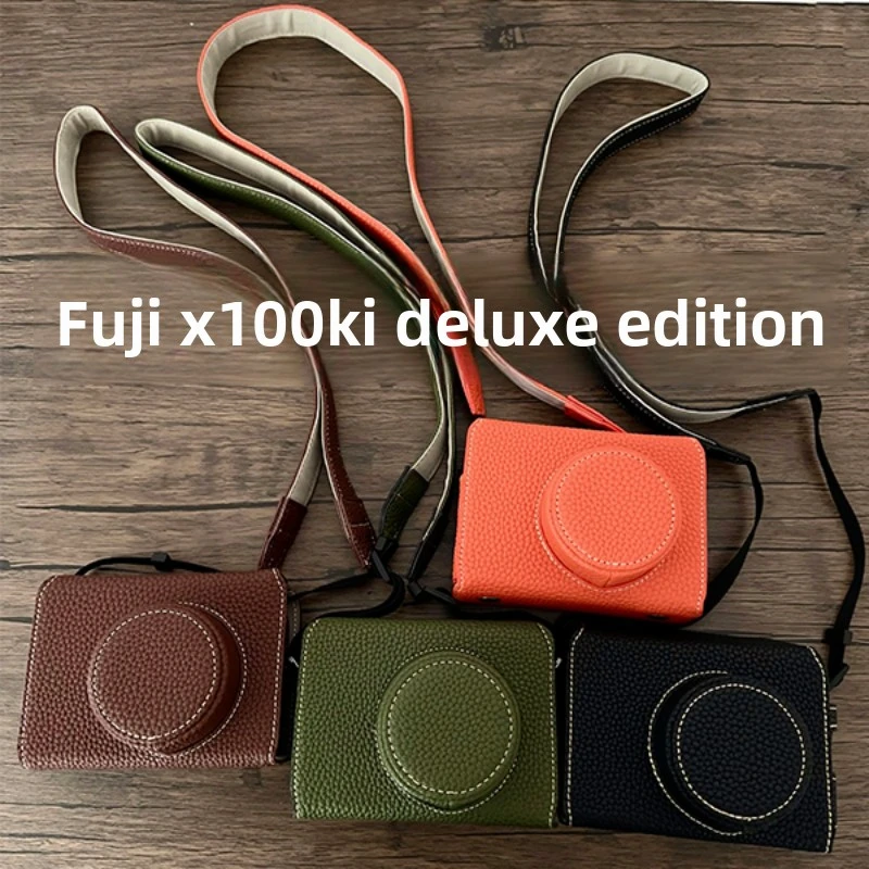 

Fujifilm X100 VI All Inclusive Luxury Edition Camera Leather Case Fujifilm Base Protective Case Strap Rope