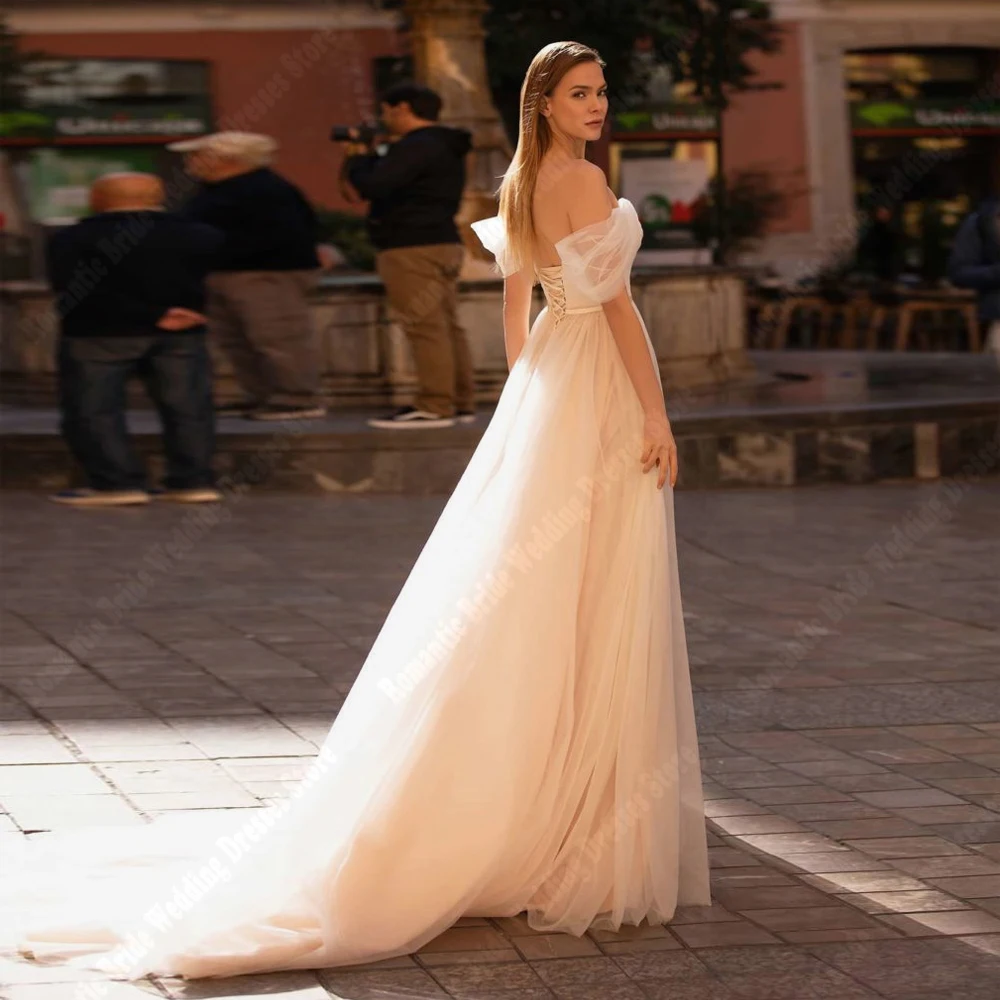 Vestidos De Novia De tul para mujer, vestidos De Novia con cuello De corazón, vestidos De Novia románticos De princesa, Vestido De banquete De compromiso De verano