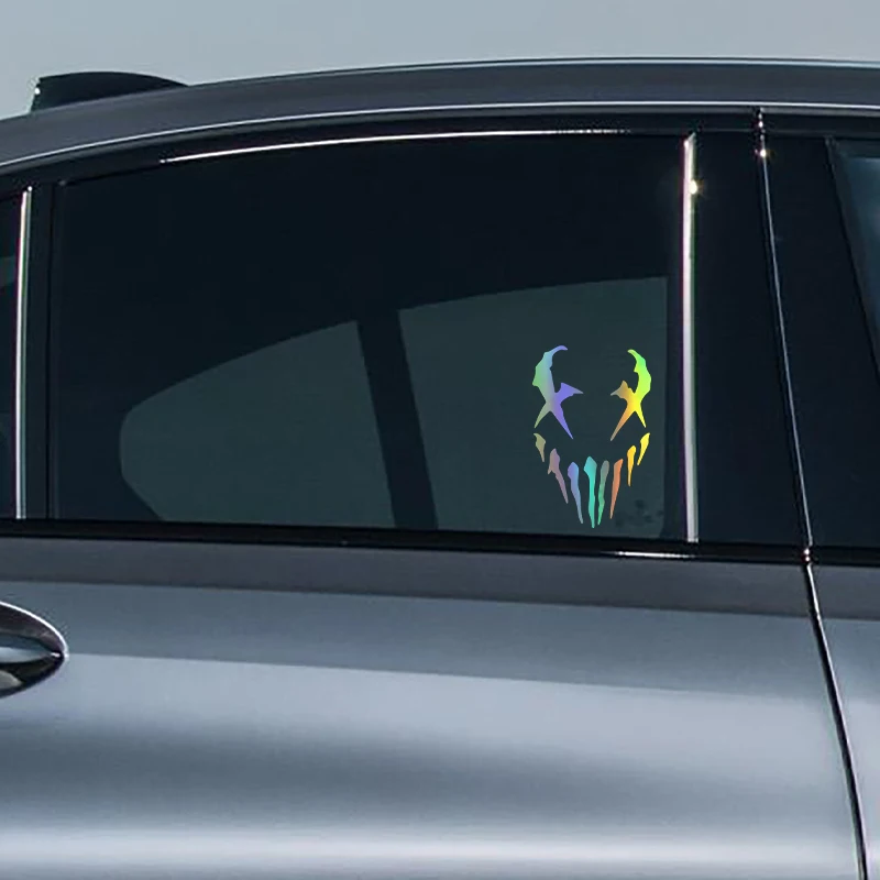 G013 8.5X13CM Motorcycle Decals Reflective Car Sticker Devil Pattern Stickers