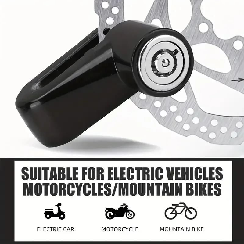 INS Hot for E-bike Steel Wire Bicycle Mountain Bike Motorcycle Tools Anti-Theft Security  Durable Keyed Lock with 2 Keys image 2