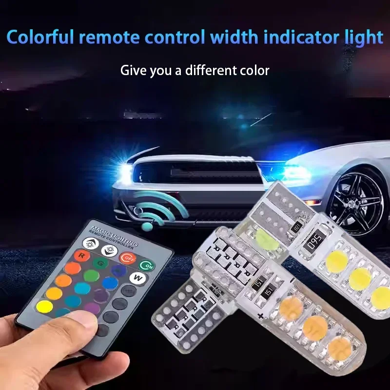 Car modification: Colorful remote control running lights, super bright and flashing decorative colors Accessories