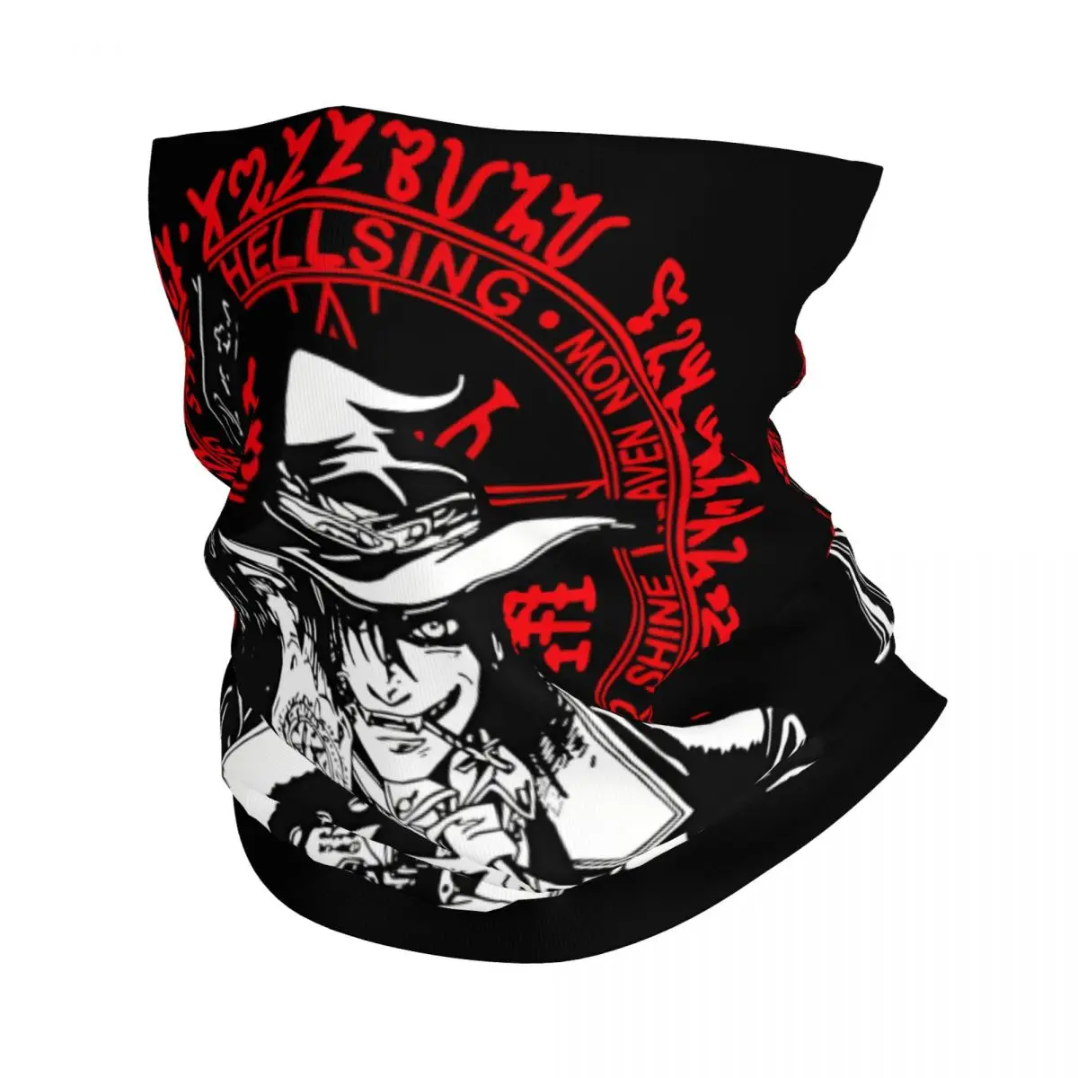 Hellsing Alucard Bandana Neck Cover Printed Motor Motocross Hellsing Face Scarf Running Unisex Adult Washable