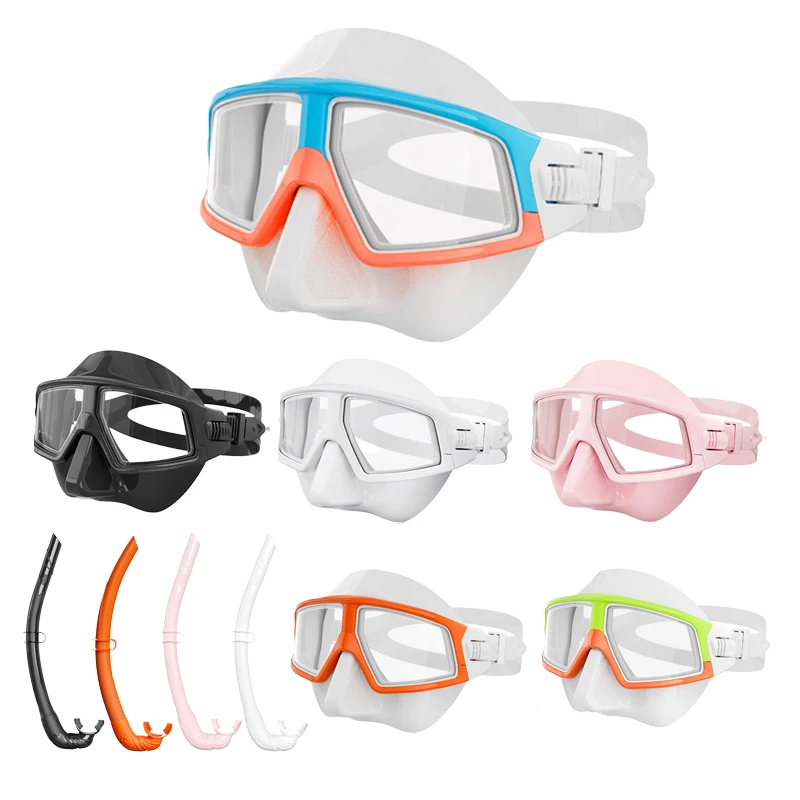 

Adult Anti - Fog Freediving Mask with UV400 Protection - Ergonomic Leak - Proof Silicone Diving Mask for Diving, Freediving