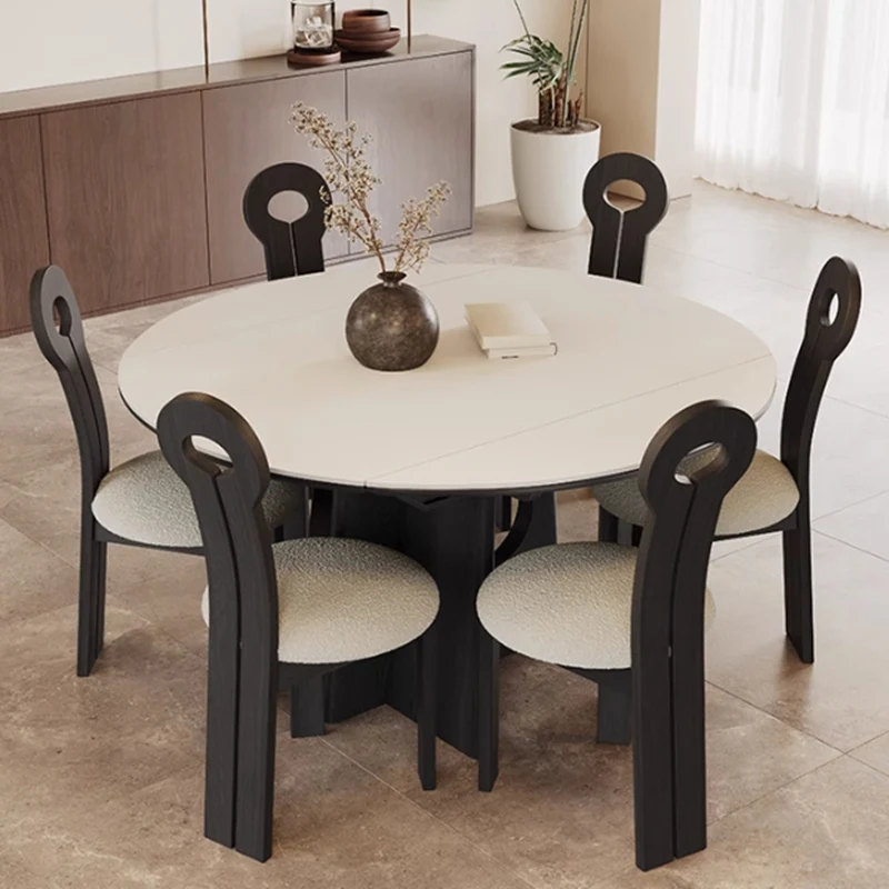 

Round Chairs Dining Table Console Salon Center Desk Dining Table Balcony Corner Designer Mesas De Comedor Commercial Furniture