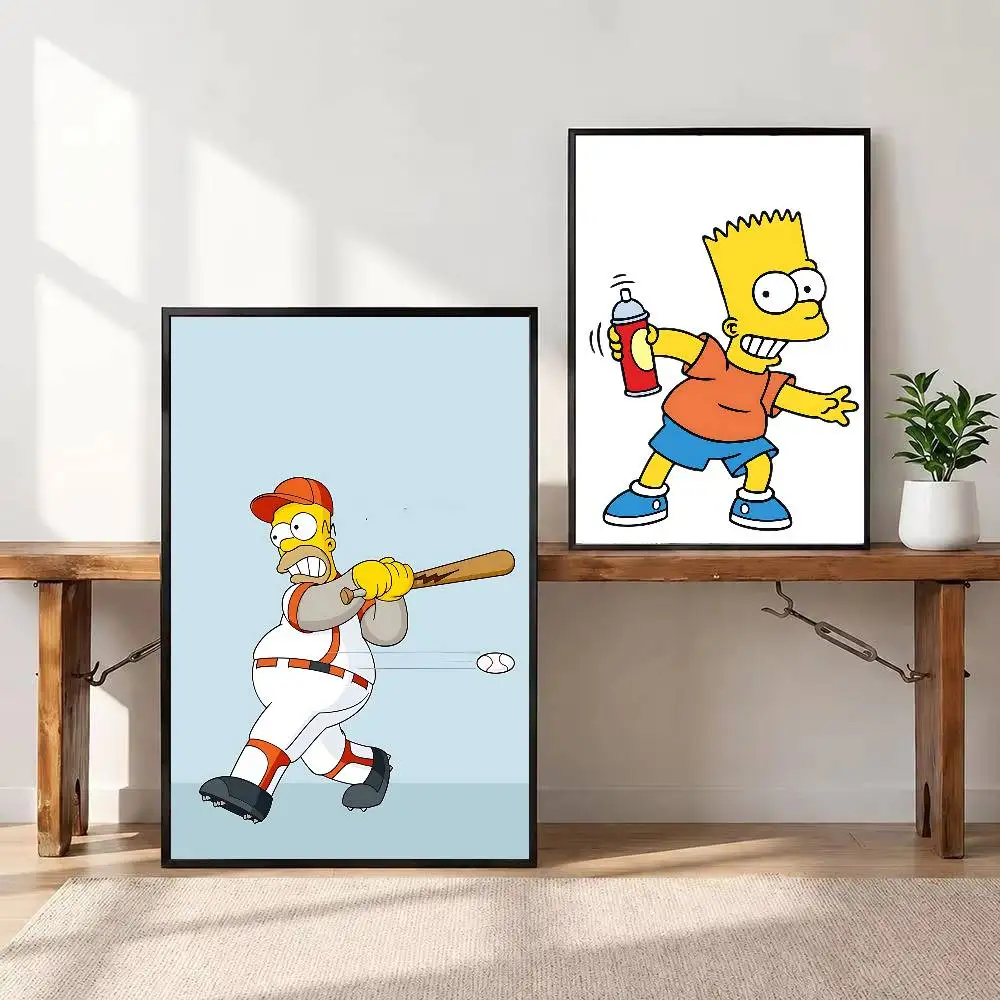 FOR The Simpsons Poster HD Print Home Decor Wall Art Mural Room Bar Decoration