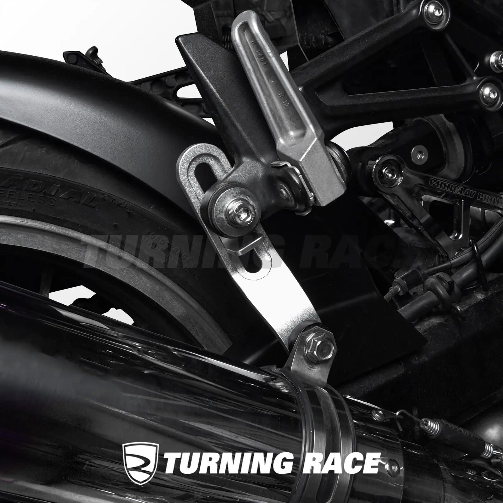 

For Kawasaki Z900RS / CAFE 2018–2026 Adjustable Exhausts Stay Bracket for Aftermarket Exhaust CNC Aluminum Custom Mount Support