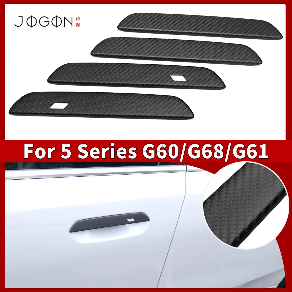 Pre-preg Dry Carbon Fiber For BMW G60 G61 I5 M5 G90 G99 530i 540i 2024+ Outer Door Handle Trim Exterior Accessories