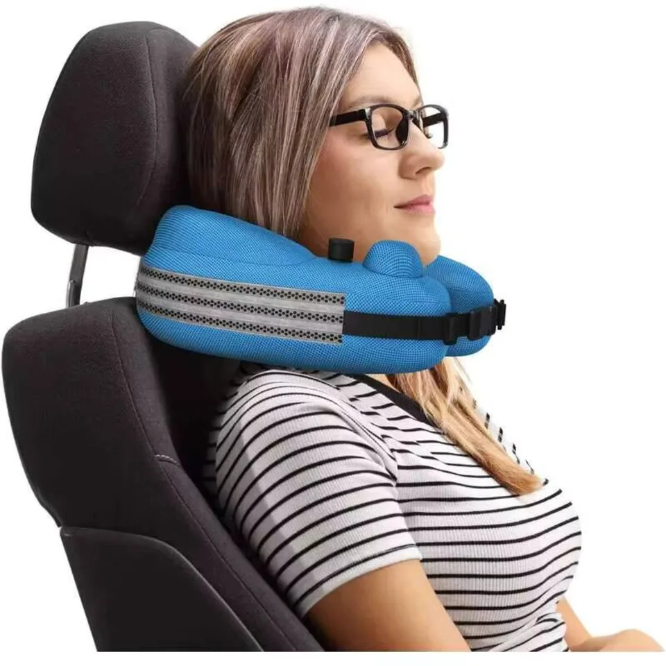 

Flight Foldable Memory Foam U-shaped Pillow Ergonomic Breathable Soft Neck Wrap Support Travel Pillow For Airplane﻿