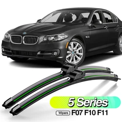 For BMW 5 Series F07 F10 F11 2010-2016 2pcs Front Windshield Wiper Blades Windscreen Window Accessories 2011 2012 2013 2014 2015