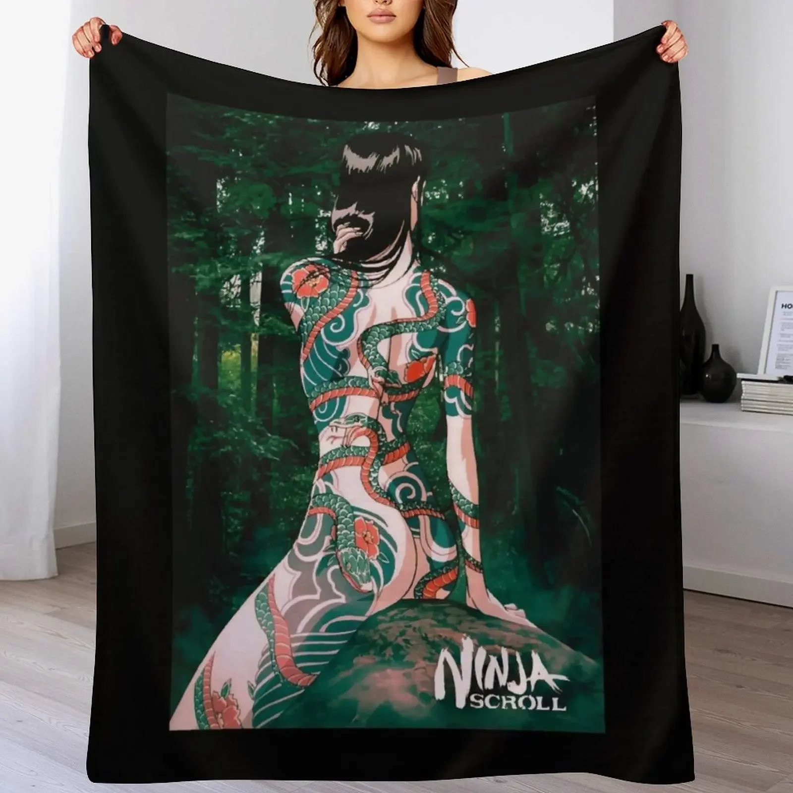 

Ninja Scroll Benisato - Tshirt Throw Blanket valentine gift ideas Bed Comforter Thermal Blankets