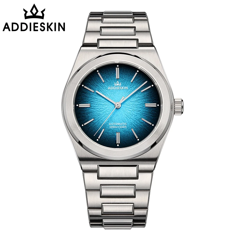 

ADDIESKIN Luxury 39mm Men's Automatic Watch 9015 Sapphire Glass100M Divers Mechanical Watches K001 reloj hombre ultra-thin Watch