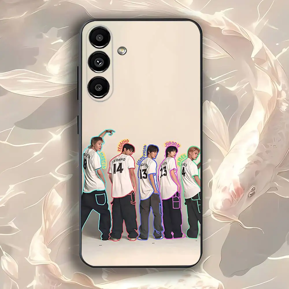 حافظة هاتف K-Kpop C-CORTIS GO لهاتف سامسونج جالاكسي A73,31,32,72,41,53,52,71,22,5G,Note,J7,8,9 غطاء أسود ناعم