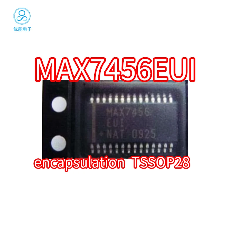 MAX7456EUI+T MAX7456EUI MAX7456 SMT TSSOP-28 Display Driver Chip