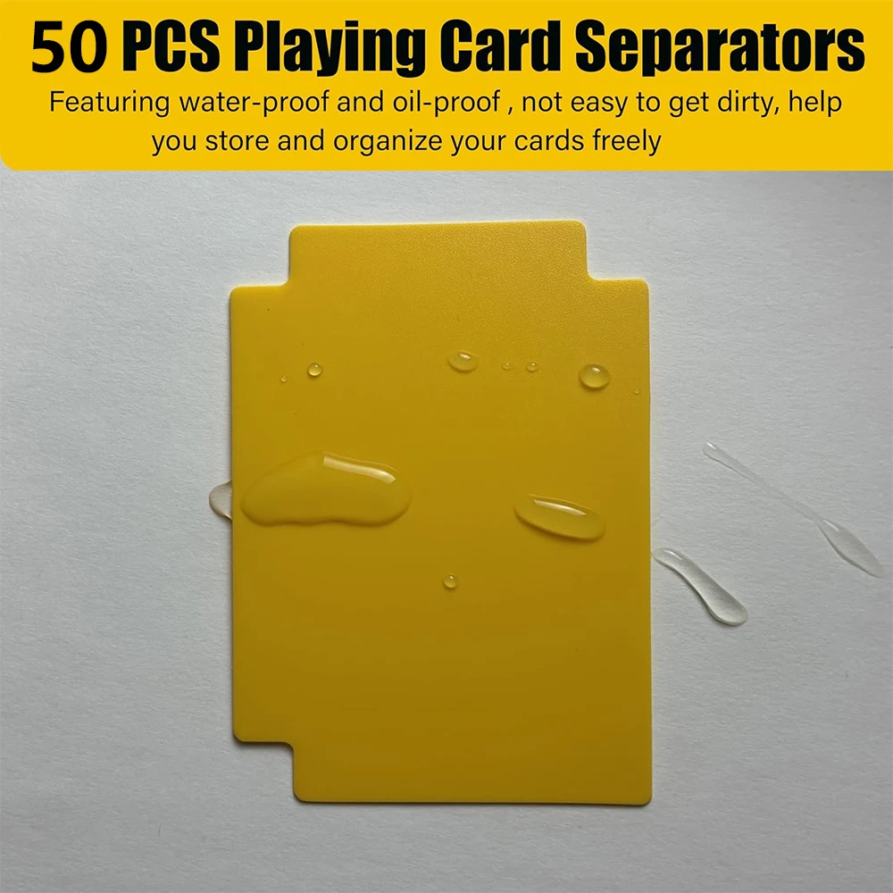 LMETJMA Trading Card Dividers Plastic Card Dividers Trading Card Page Dividers Playing Separator for Office Sports Gathering view 4