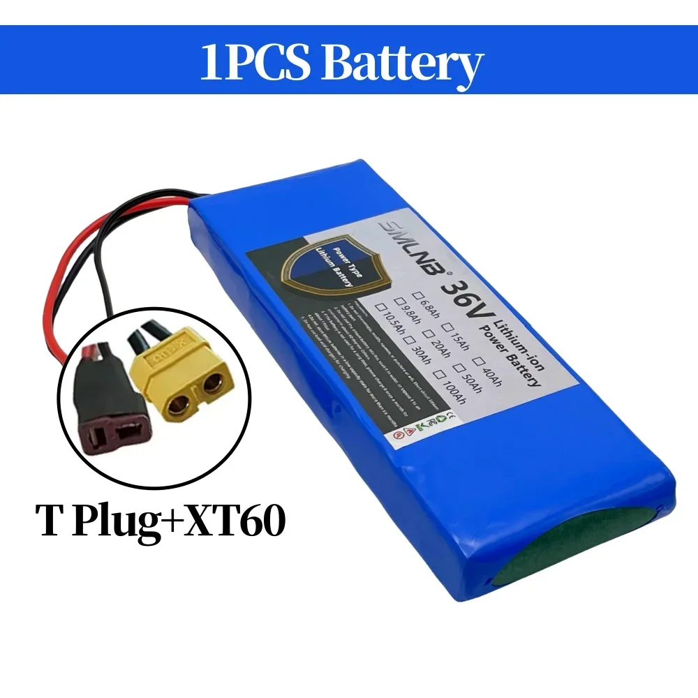 36V 6800mAh 18650 Lithium Li-ion Battery Pack 10S1P 15A BMS 500W Rechargeable Batteries Electric Car Bicycle Scooter image 3