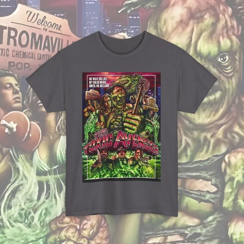 The Toxic Avenger Classic Memorabilia Tee Shirt, Retro Film Buff Gift, Graphic Print Unisex Top