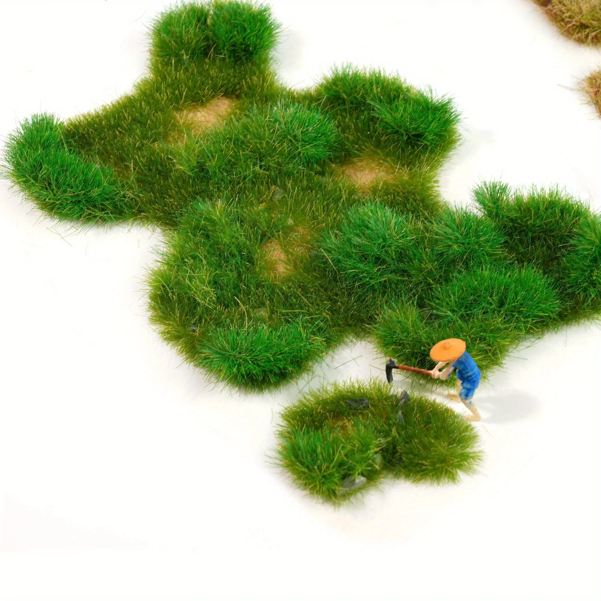 1box Static Model grass garden,Large Miniature Model GrassTufts Bushes Terrain Model Kit for Garden Architecture Diorama Scenery