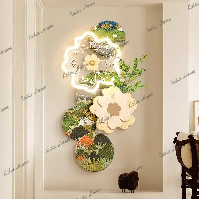 PG Big Size Big Size Clock Wall Luxury Creative Xenomorph Design Fashion Wall Watch Aesthetic Metal Wall Art Horloge Home Decor