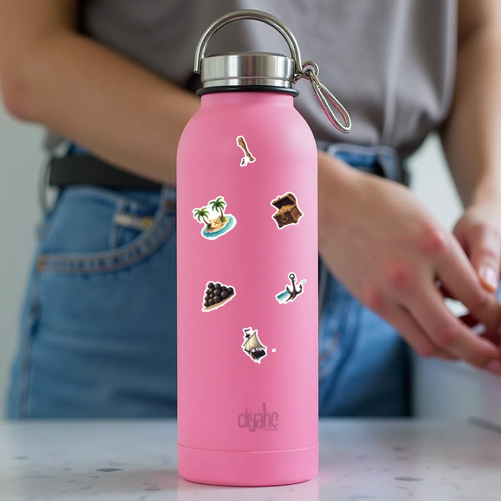 35pcs-100pcs Decals Small-sized Compassstickers Piratestickers Shipstickers for Laptop 'scrafts Waterbottle