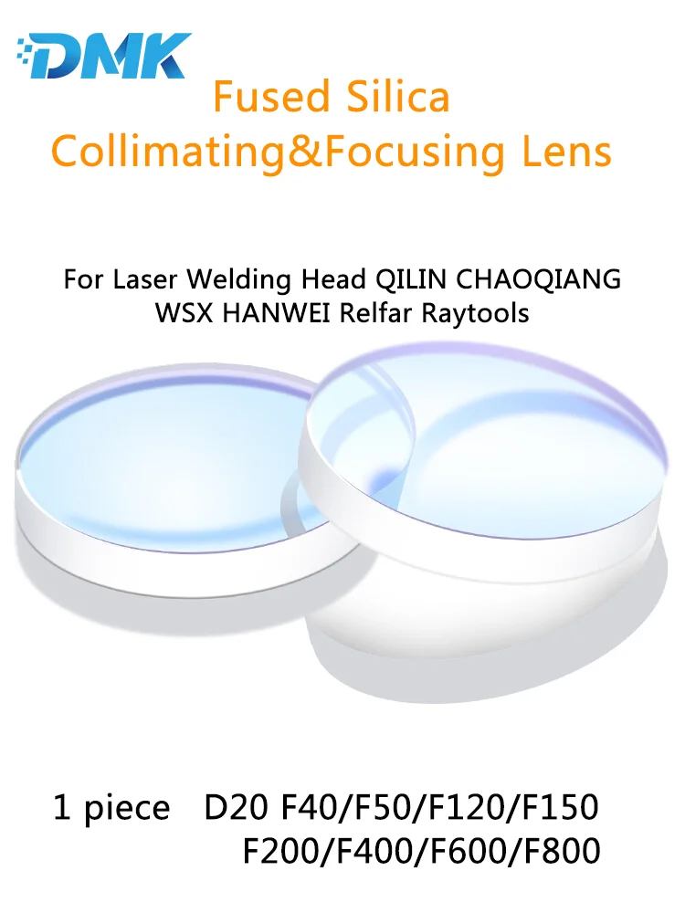 

D20 Series Laser Collimator Focus Planoconvex Lens Fused Silica For CHAOQIANG QILIN WSX Raytools Laser Welding/Cleaning Head