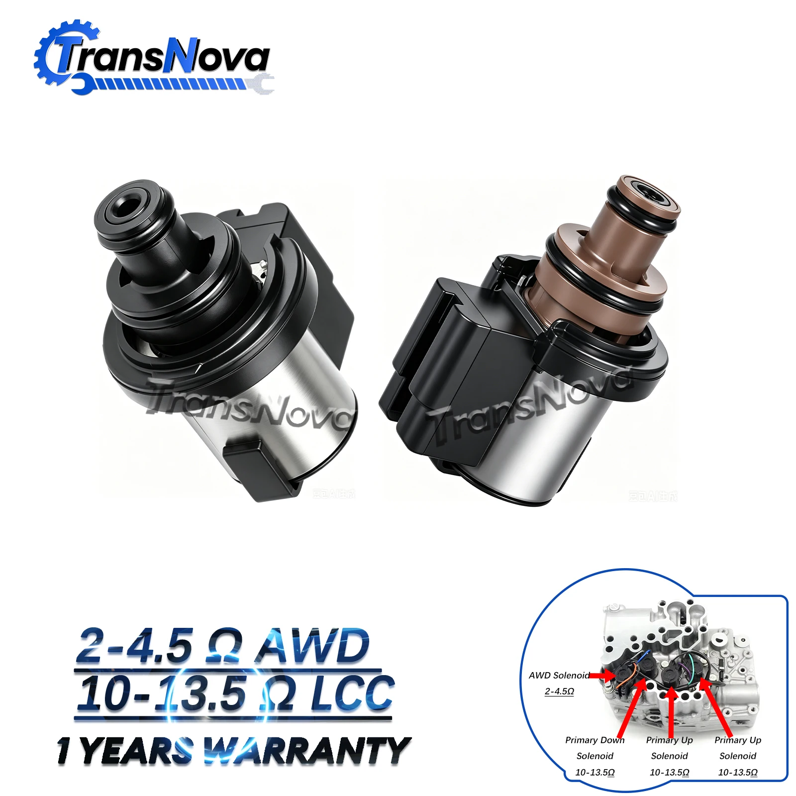 Solenoide de Conversor de Torque CVT Supreme TR580 TR690, Solenoides de Bloqueio AWD 31825AA050 31825AA051 para Subaru Lineartronic FORESTER