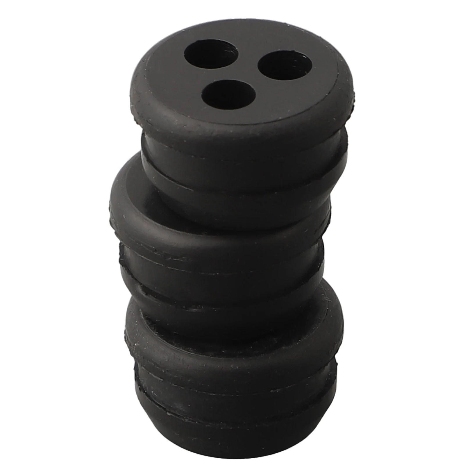 3pcs 3 Hole Black Assortment Fastener Kit Rubber Fuel Gas Line Grommet Replacement Circle Eyelets Grass Trimmer Trimmer Brush
