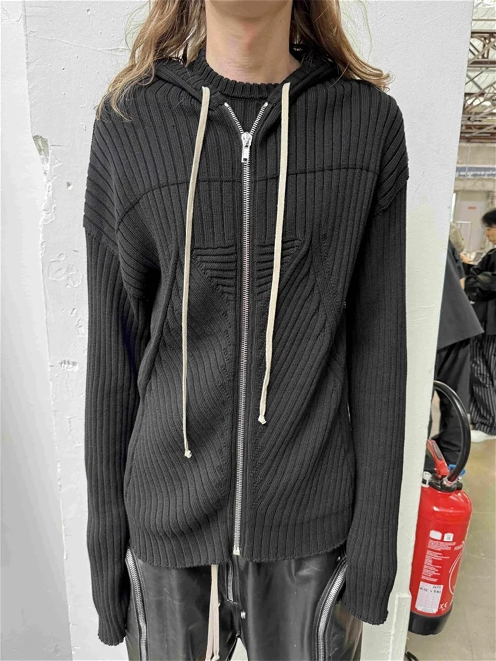 

2026 Autumn Women's Jacket, Knit Jacquard, Stretch Corset, Women's Hooded Outerwear, Y2K New Fashion, Versatile Coat bra