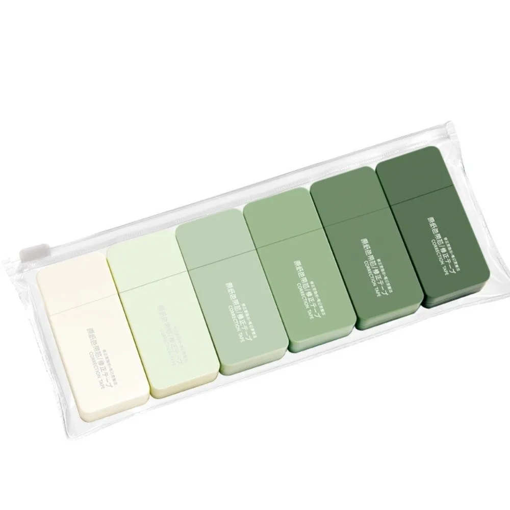 Original Paper Color Correction Tape Gradient Color Smooth Invisible Correction Tape Set Non-Tear White Out Tape
