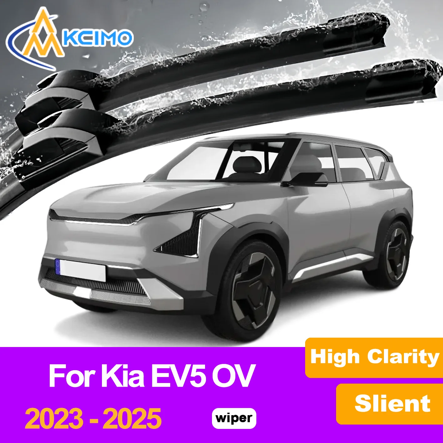 

2Pcs Front Windshield Wiper Blades For Kia EV5 OV 2023-2025 Windscreen Window Car Accessories