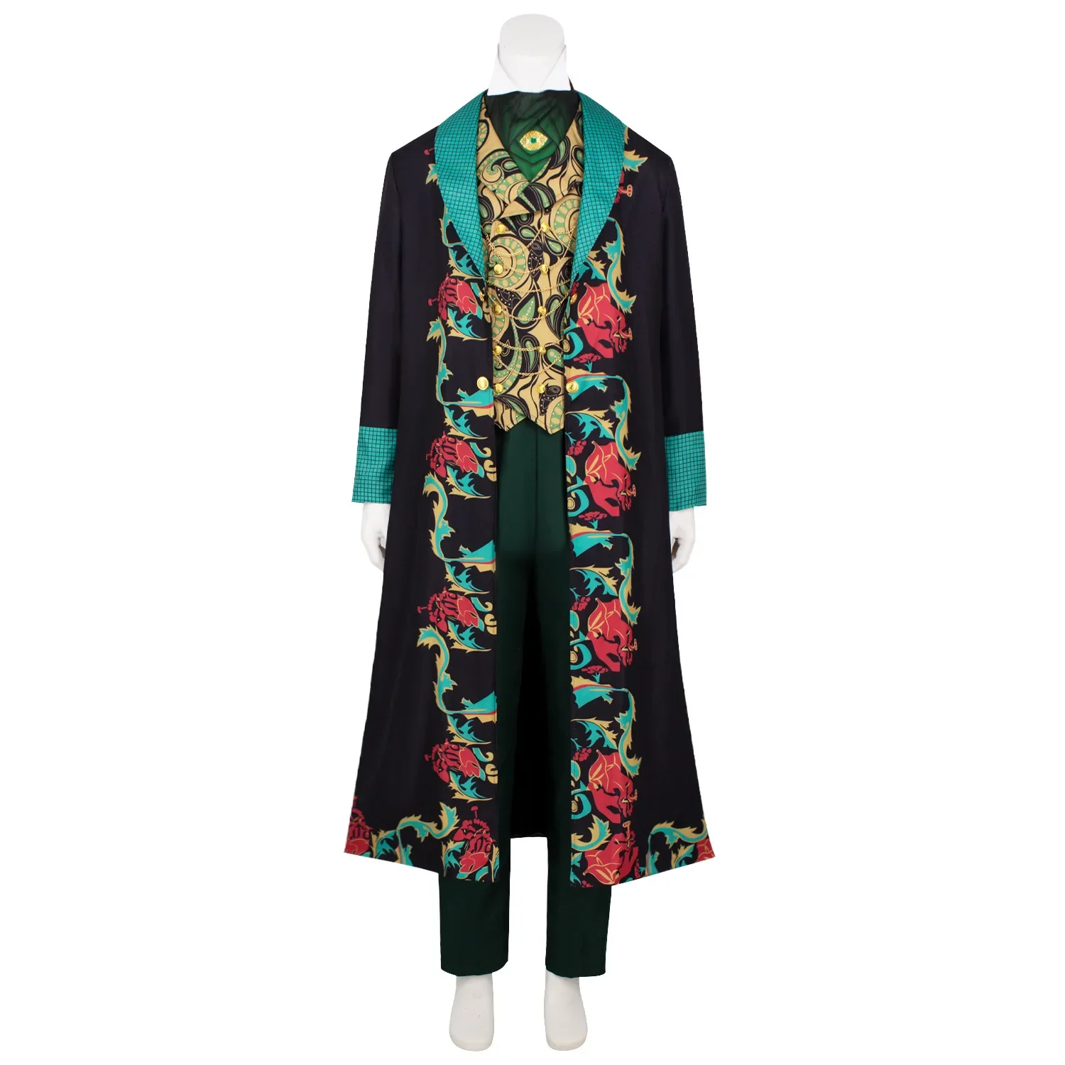 

Anime Wicked Movie Roleplay Wizard Men's Cosplay Costume Adult Blazer Vest Pant Set Halloween Carnival Roleplay Disguise Outfit