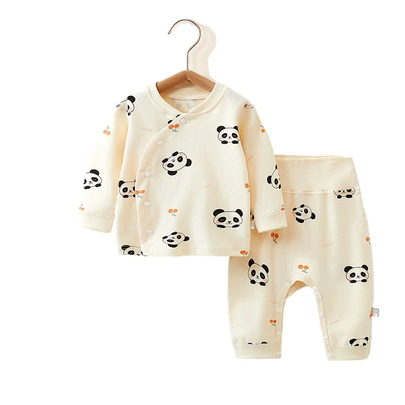 

Unisex Baby Cotton Autumn Set Infant Crew Neck 2-Piece Outfit with Cute Animal & Plant Prints Halloween Outdoor Warm Pajamas