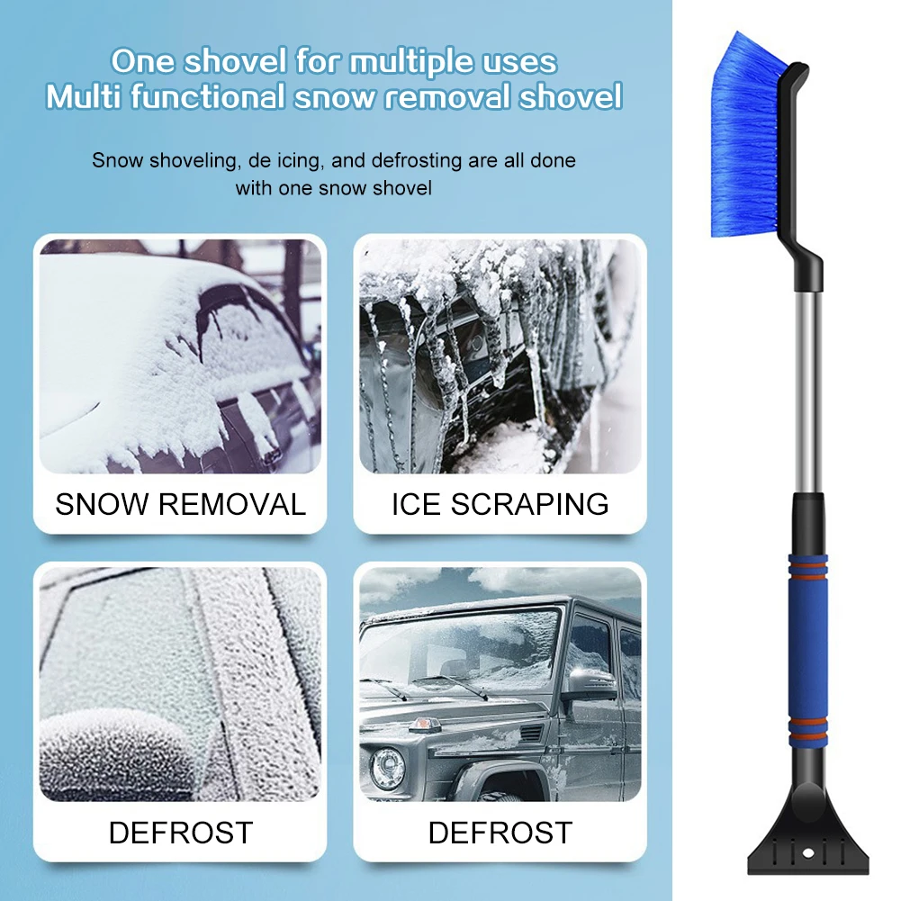 

Multi-function Car Snow Removal Tool Kit 4-in-1 Tool Freezing Temperatures Protection