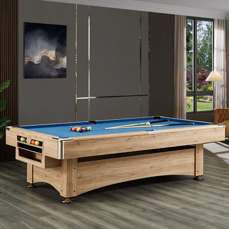 

Household Billiards Table Standard American Black Eight Indoor Billiards Table Multifunctional Three in One Marble Commercial Ta