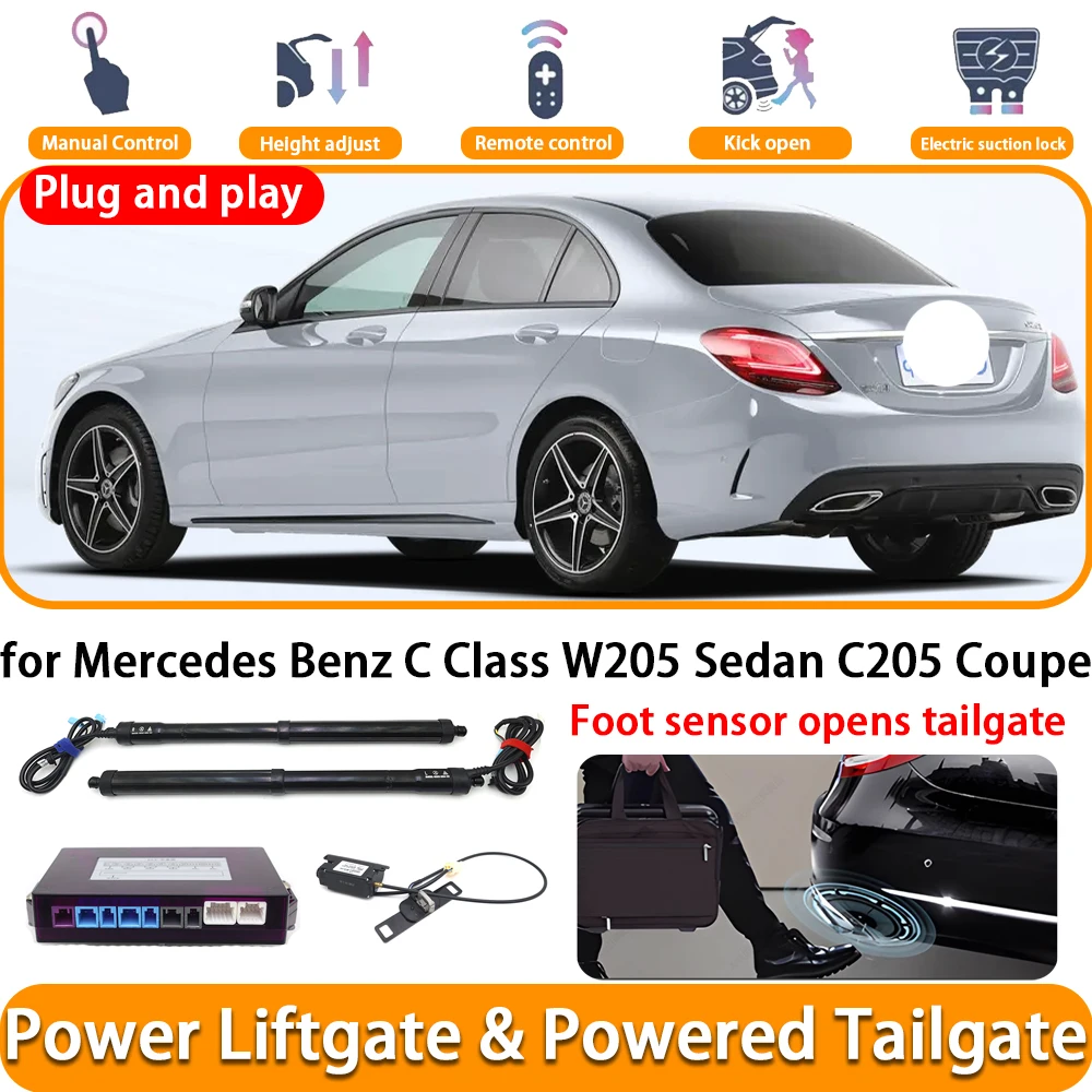 Für Mercedes Benz C Klasse W205 Limousine C205 Coupe OEM Elektrische Automatische Angetriebene Heckklappe Power Heckklappe System Auto Stamm Lift Kit