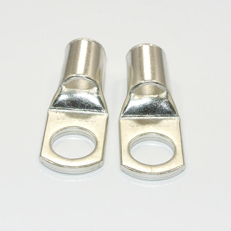 5/10/30/50PCS Bolt Hole Tinned Copper Cable Lugs Battery Terminals Set Wire Connector 4mm2 6mm 10/16/25mm 35/50mm 5mm 6mm 8mm - view 6