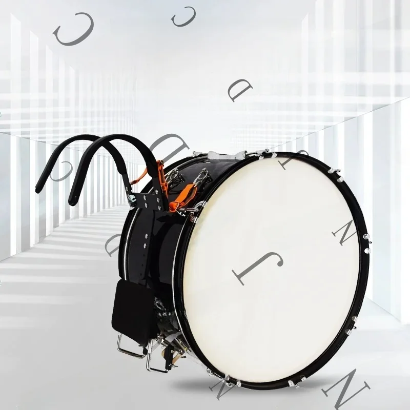 Marching Bass 20 22 24 Percussion Drum Black