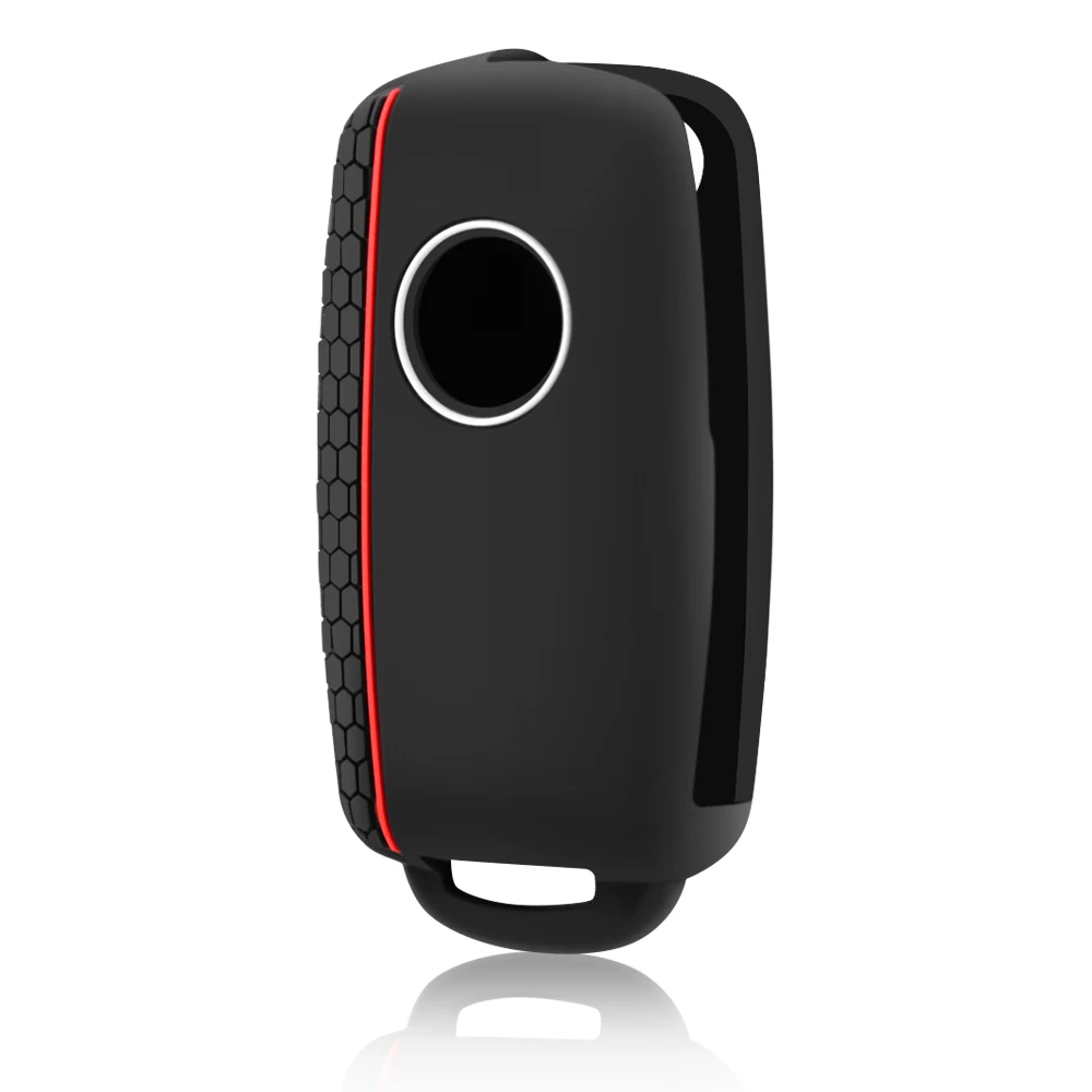 Silicone Car Key Case Keys Full Cover Protection Shell Bag for VW Volkswagen Polo Tiguan Passat Golf Jetta Lavida Skoda Octavia