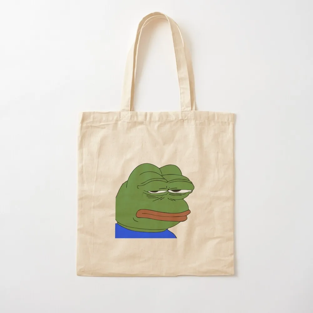 Bored poggers emote - peepo pepega twitch discord frog Tote Bag