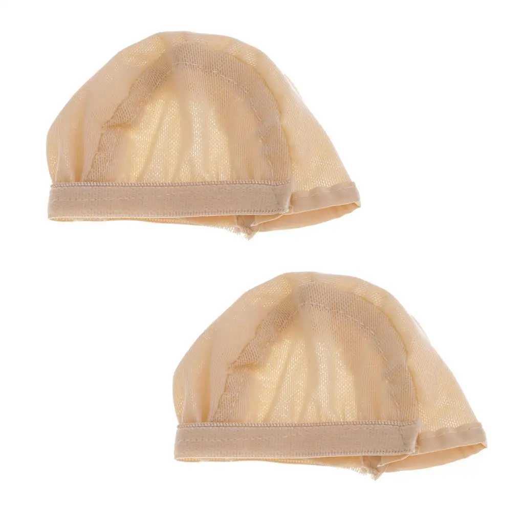 Mini Toy Dolls Wig Caps Undercap Hair Net Wig Cap for Toy Doll (Pack of 2)