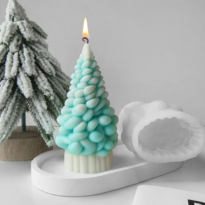 

Christmas Tree Aromatherapy Candle Silicone Mold Christmas Decorative Plaster CandlediyHandmade Aromatherapy