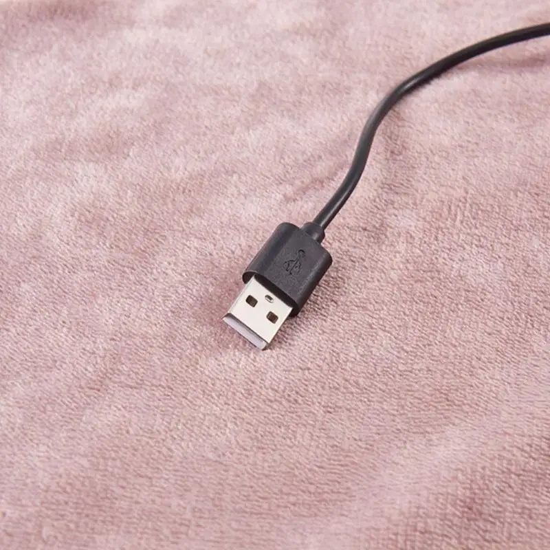 

QX2E Практичная нагревательная подушка, электрическая грелка, унисекс, теплое нагревательное одеяло, USB-нагревательная шаль для