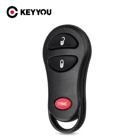 Чехол KEYYOU для автомобильного ключа дистанционного управления, чехол с 3 кнопками для Chrysler Voyager PT Cruiser для Dodge Ram Dakota Durango для Jeep Cherokee 2 + 1 BT