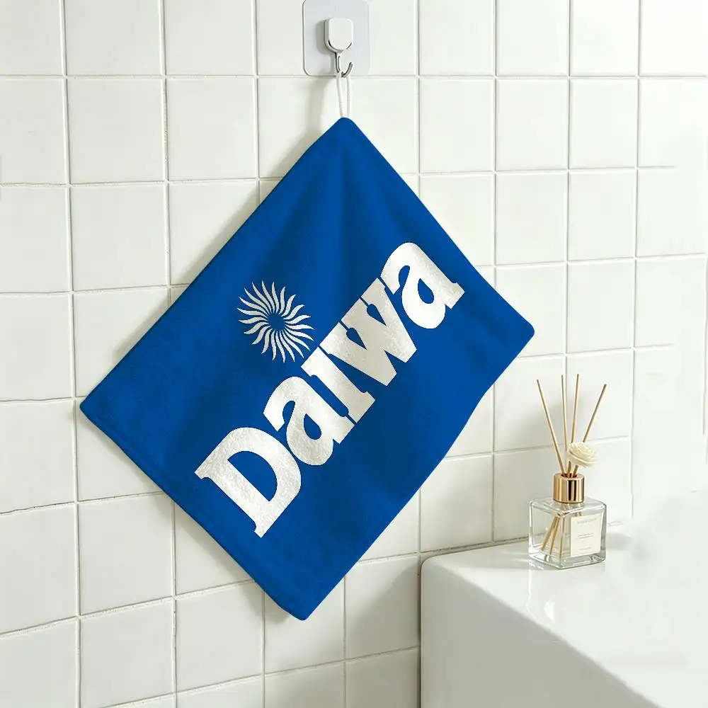 D-DaiwaS Fishing Logo Handtuch aus Polyester-Baumwolle, zum Aufhängen, langlebig für den Einsatz im Haushalt, im Restaurant, in der Toilette – Detail 12