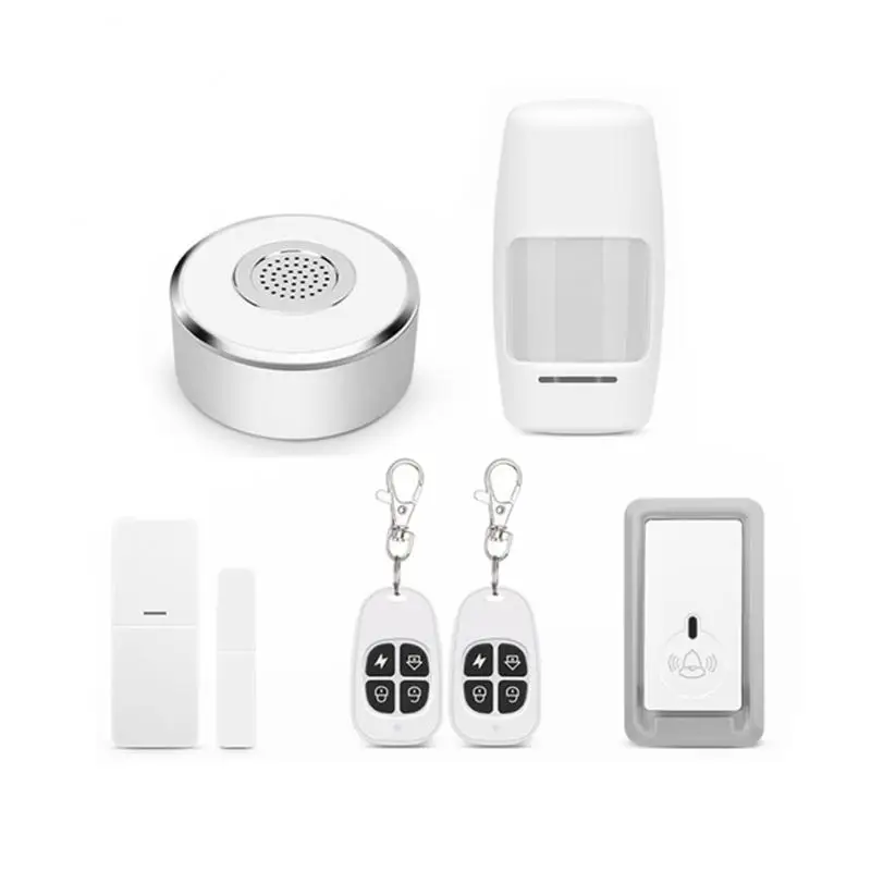 Easy Installation Wireless Convenient And Energy-saving Remote Home Alarm Set Flexible Operation Automatic Alarm Reminder Alarm