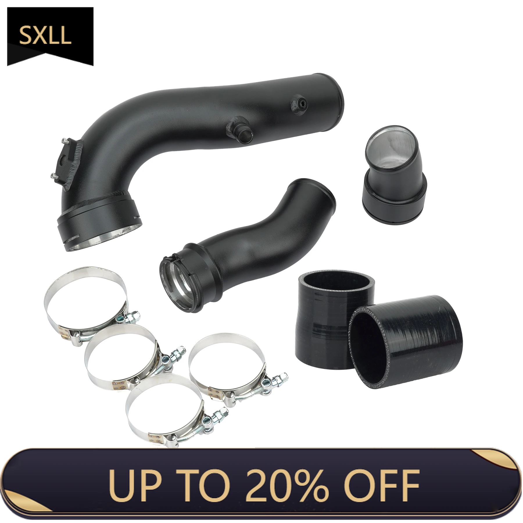 

SXLL Turbo Charge Pipe Upgrade Kit for F01 F02 F06 F07 F10 F11 F12 F13 F15 F16 535i 640i 740Li X5 X6 Turbo Charge Pipe N55 E