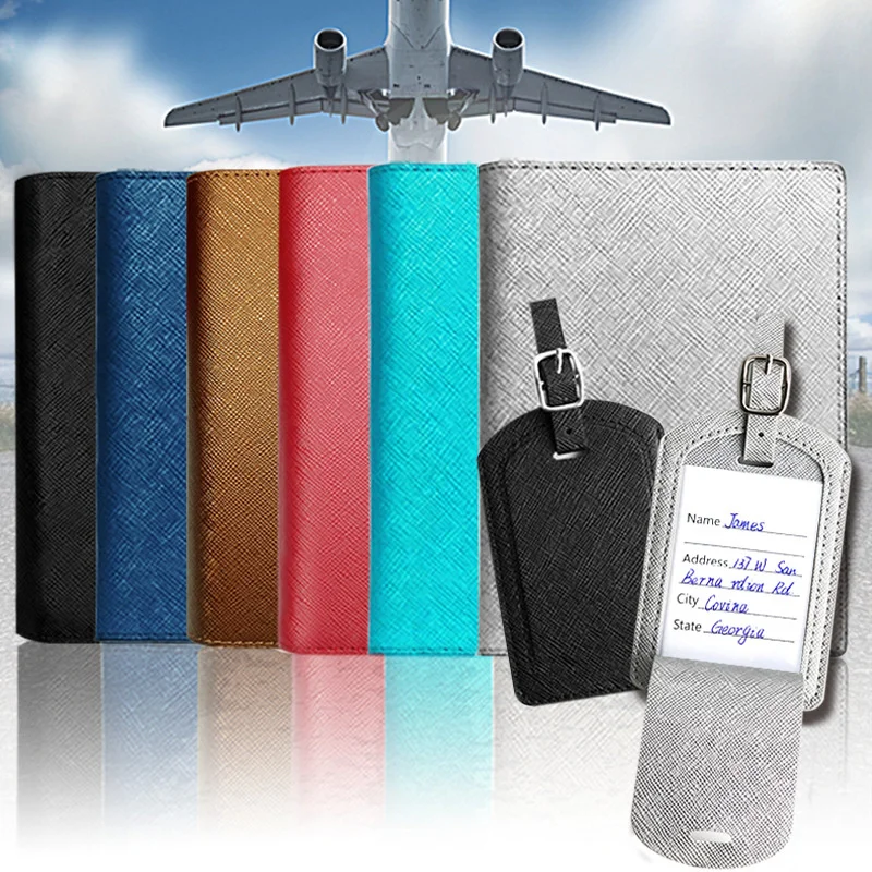 Free Custom New Storage Bag Set For Women Large Capacity Multi Card Passport Clip For Men High End Exquisite Passport Bag